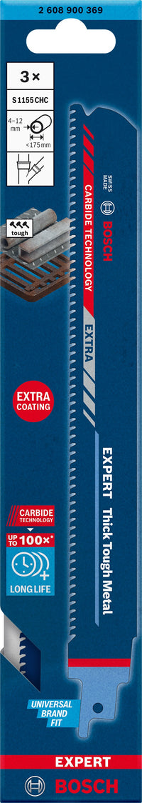 LAME PER SEGA A GATTUCCIO BOSCH EXPERT THICK TOUGH METAL S1155CHC - 2608900369