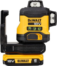 LIVELLA LASER A TRE LINEE RAGGIO VERDE 40M 18V DEWALT con batteria - DCLE34031D1