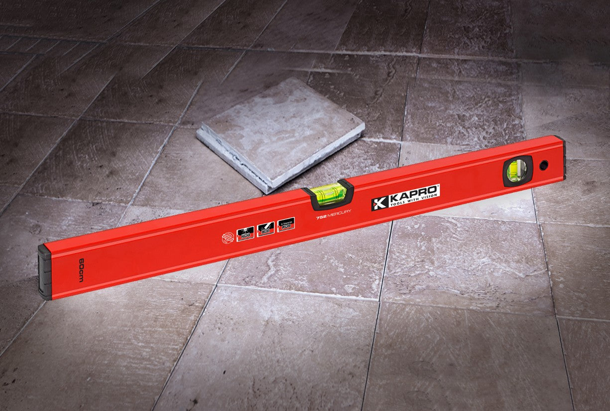 LIVELLA MANUALE 60cm CON BOLLE KAPRO 752 MERCURY - 752-40-60