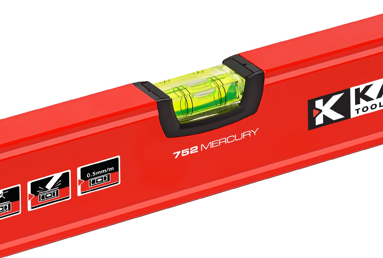 LIVELLA MANUALE 60cm CON BOLLE KAPRO 752 MERCURY - 752-40-60