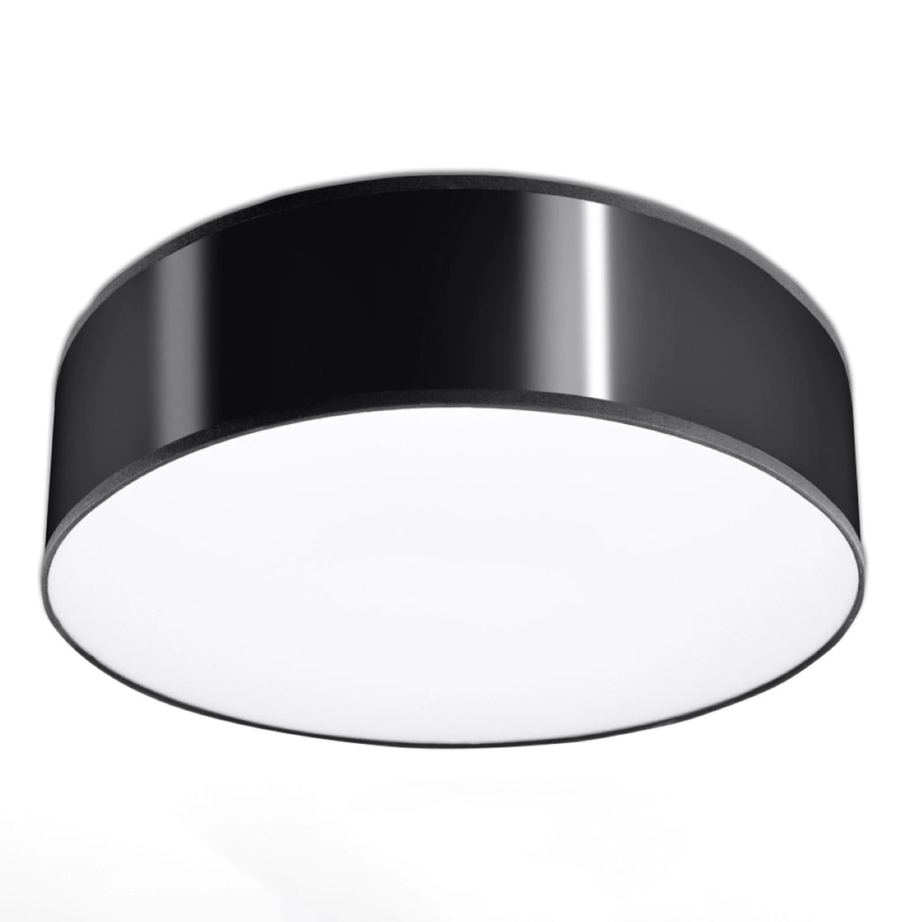 Plafoniera da soffitto PIAZZA 35 cm nera 2xE27 Pure Lume