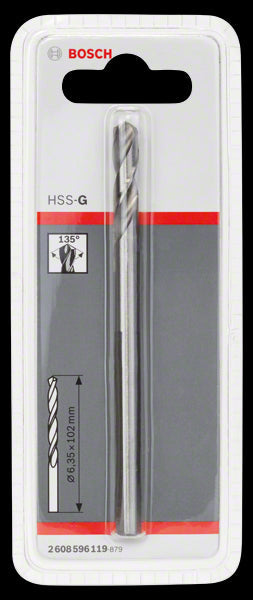 PUNTA DI CENTRAGGIO BOSCH HSS-G PER ADATTATORI FRESE STANDARD 102mm - 2608596119