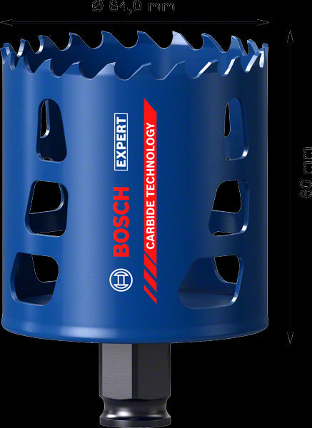 SEGA A TAZZA MULTIMATERIALE BOSCH EXPERT TOUGH MATERIAL D.64mm - 2608900430