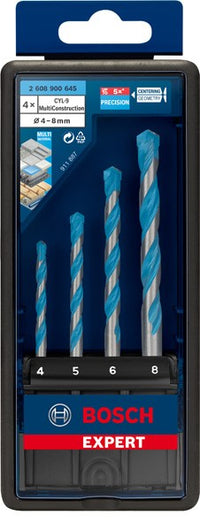 SET 4 PUNTE MULTI CONSTRUCTION BOSCH D.4mm/5mm/6mm/8mm - 2608900645