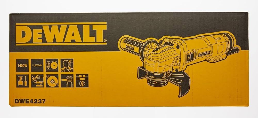 SMERIGLIATRICE  ELETTRICA DEWALT 1400 WATT CON D. 125mm - DWE4237-QS