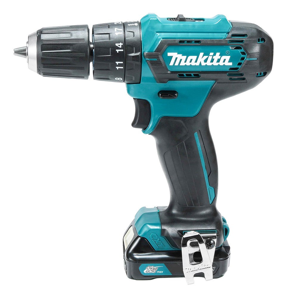 Trapano con percussione 12V Makita 30nm con batterie HP333DSAJ