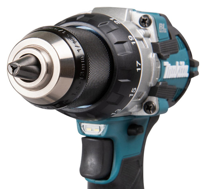 Trapano Makita a batteria con percussione 18V brushless 73nm completo DHP489RTJ