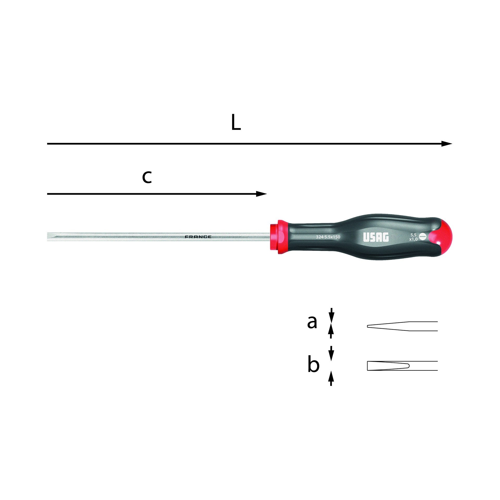 USAG GIRAVITI PER VITI CON INTAGLIO D. 0,8x4x100 U03240403