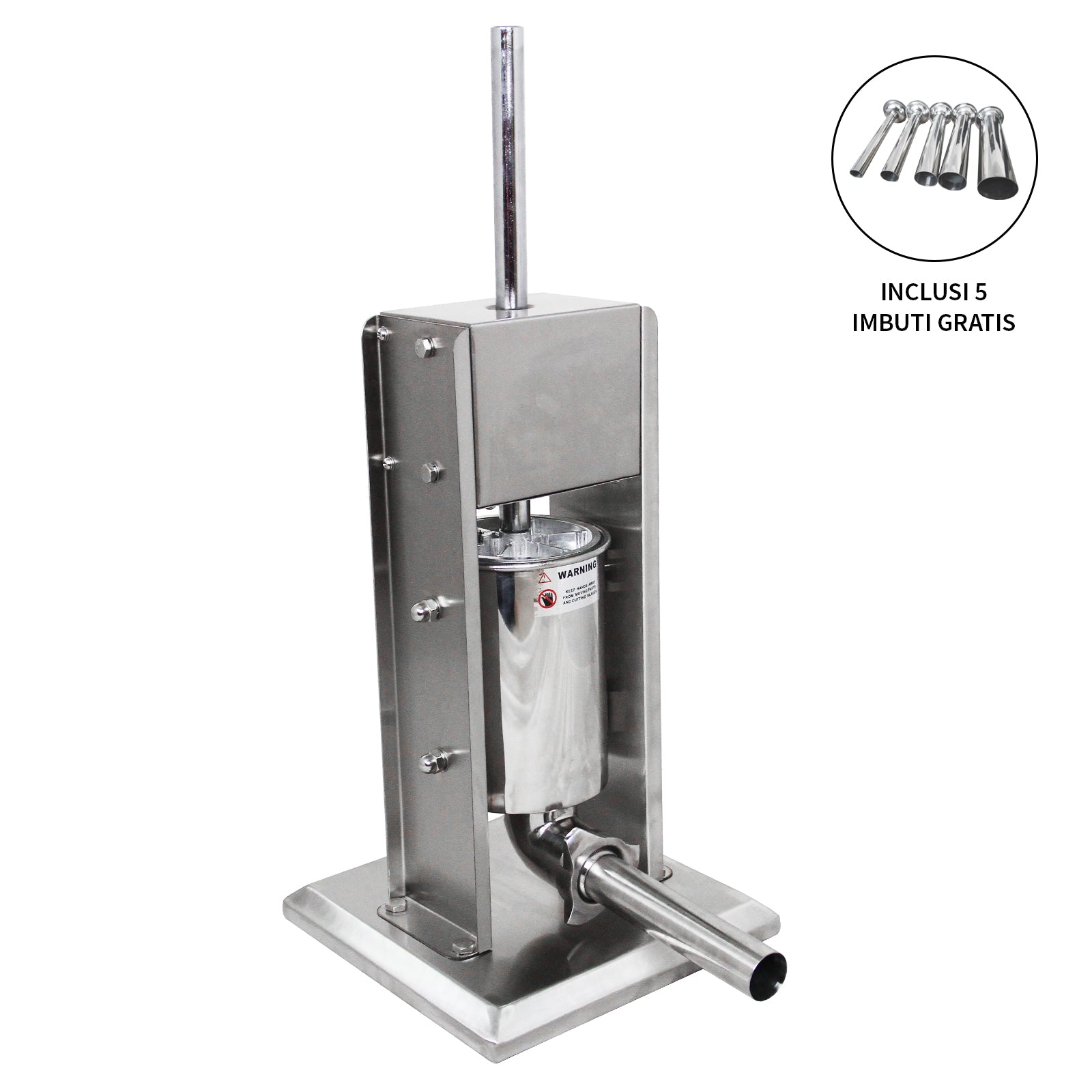 Insaccatrice Manuale 7L per Salsicce Macchina Professionale in Acciaio Inox