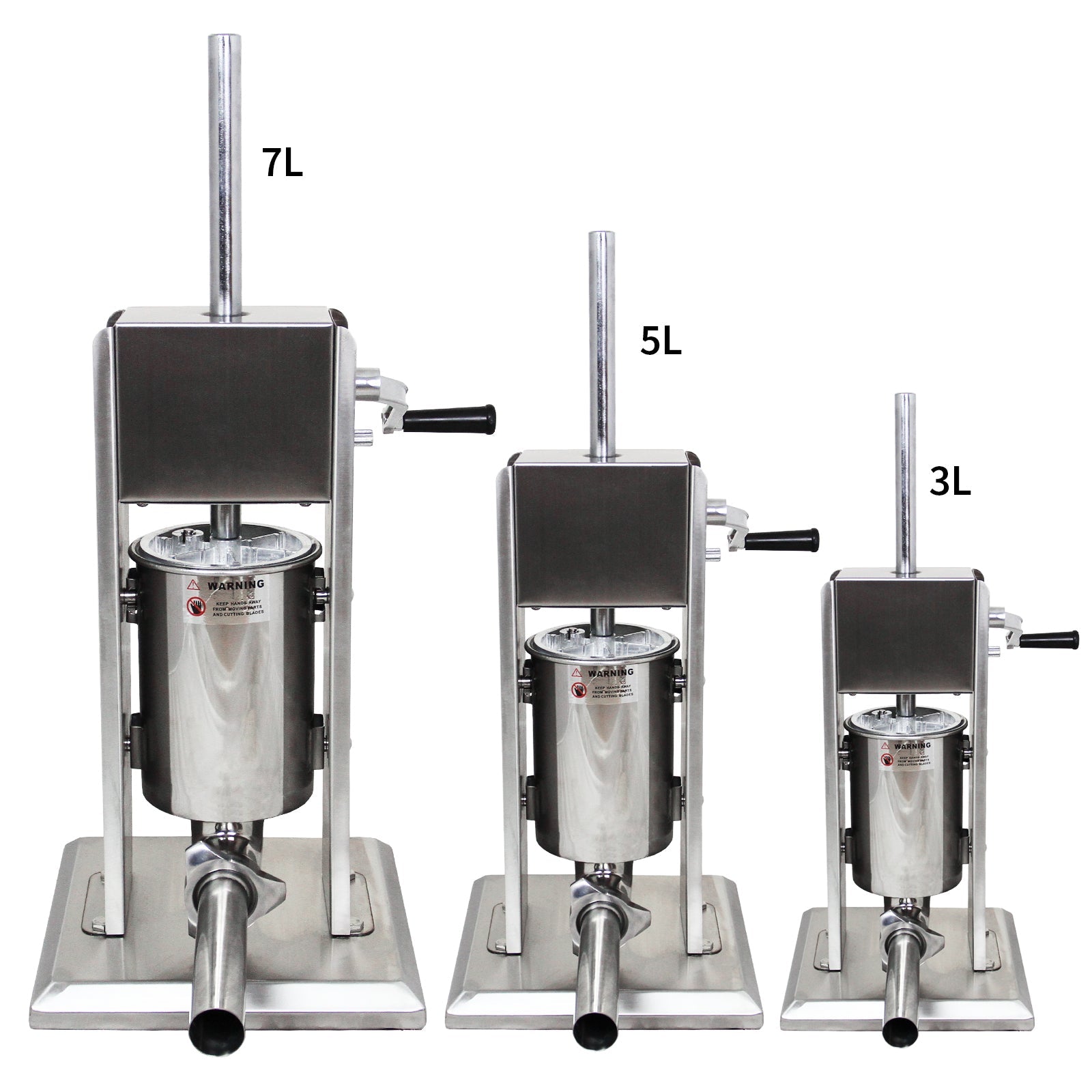 Insaccatrice Manuale 7L per Salsicce Macchina Professionale in Acciaio Inox