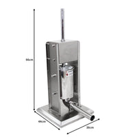 Insaccatrice Manuale 5L per Salsicce Macchina Professionale in Acciaio Inox