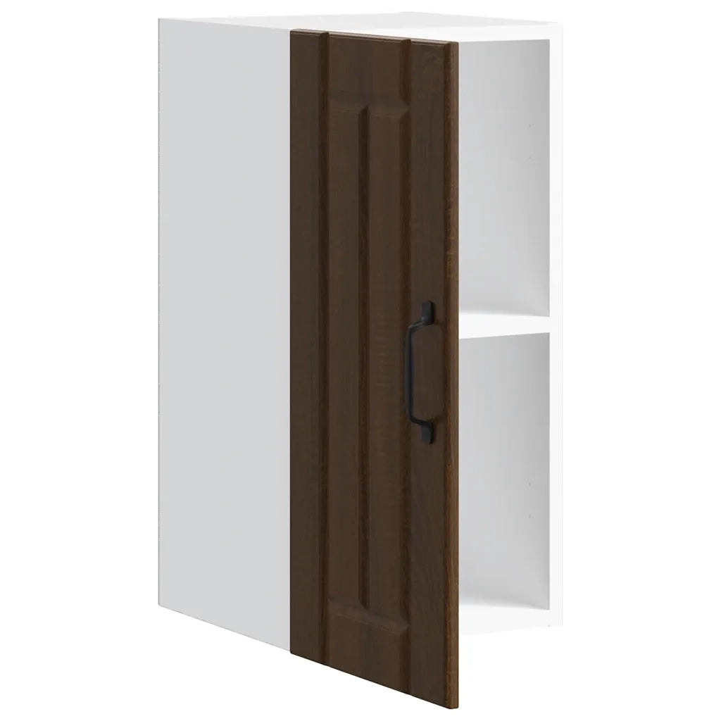 vidaXL Pensile da Cucina Lucca Rovere Marrone in Legno Multistrato