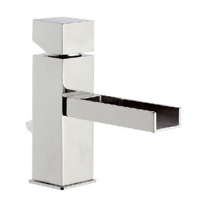 Miscelatore lavabocube waterfall, design quadro con bocca a cascata
