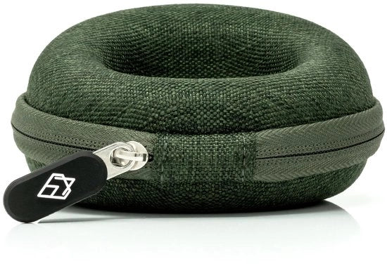 Cassetta orologio da viaggio con asciugamano per pulizia e scatola regalo – Adatta per orologi da polso e smartwatch fino a 54 mm (Edizione Forest Green)