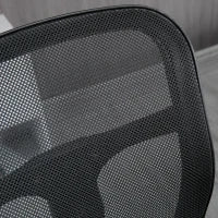 Sedia da Ufficio, Sedia da Scrivania, Sedia per Computer, con Poggiapiedi, Regolabile in Altezza, 59 x 59 x 115 cm, Nero