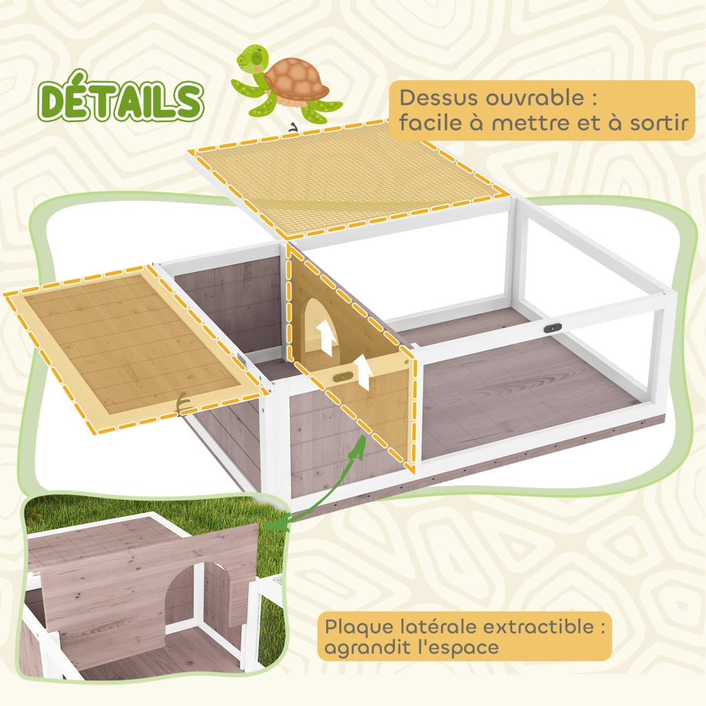 Casetta per animali ¨C Minimal ¨C legno massello 91x60.5x32 cm marrone chiaro