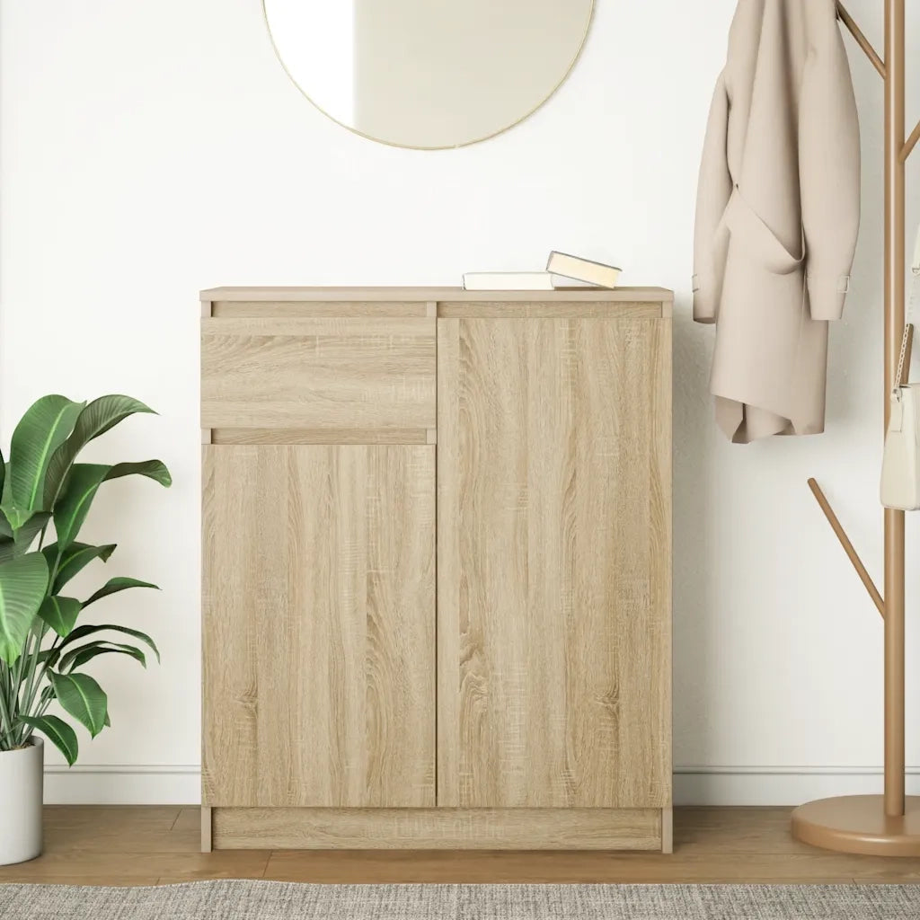 Credenza con Cassetto Rovere Sonoma 71x35x84 cm in Truciolato