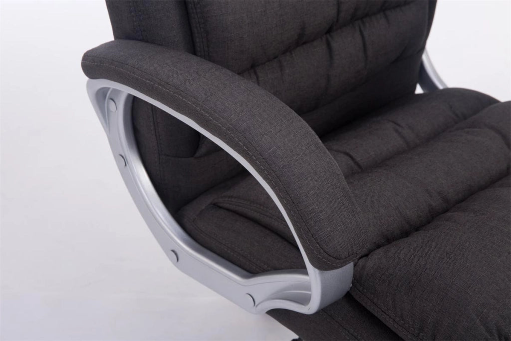 Sedia da ufficio XXL Vancouver tessuto grigio scuro