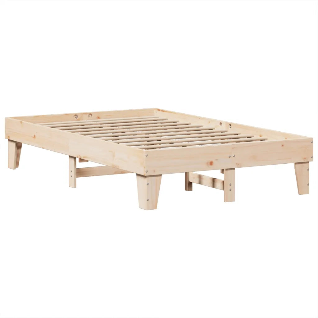 vidaXL Letto senza Materasso 135x190 cm in Legno Massello di Pino