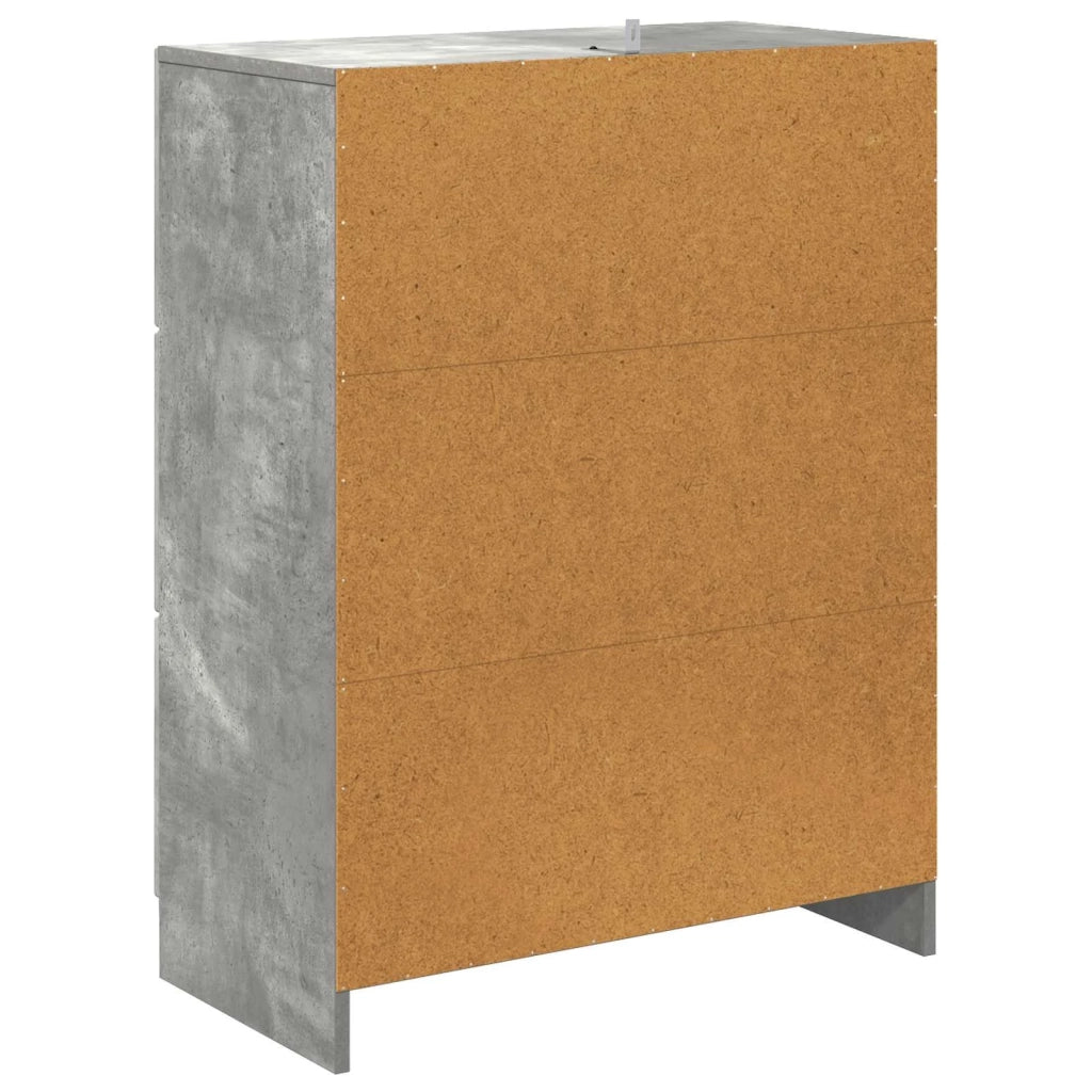 Mobile con Cassetti Grigio Cemento 66 x 34,5 x 87 cm