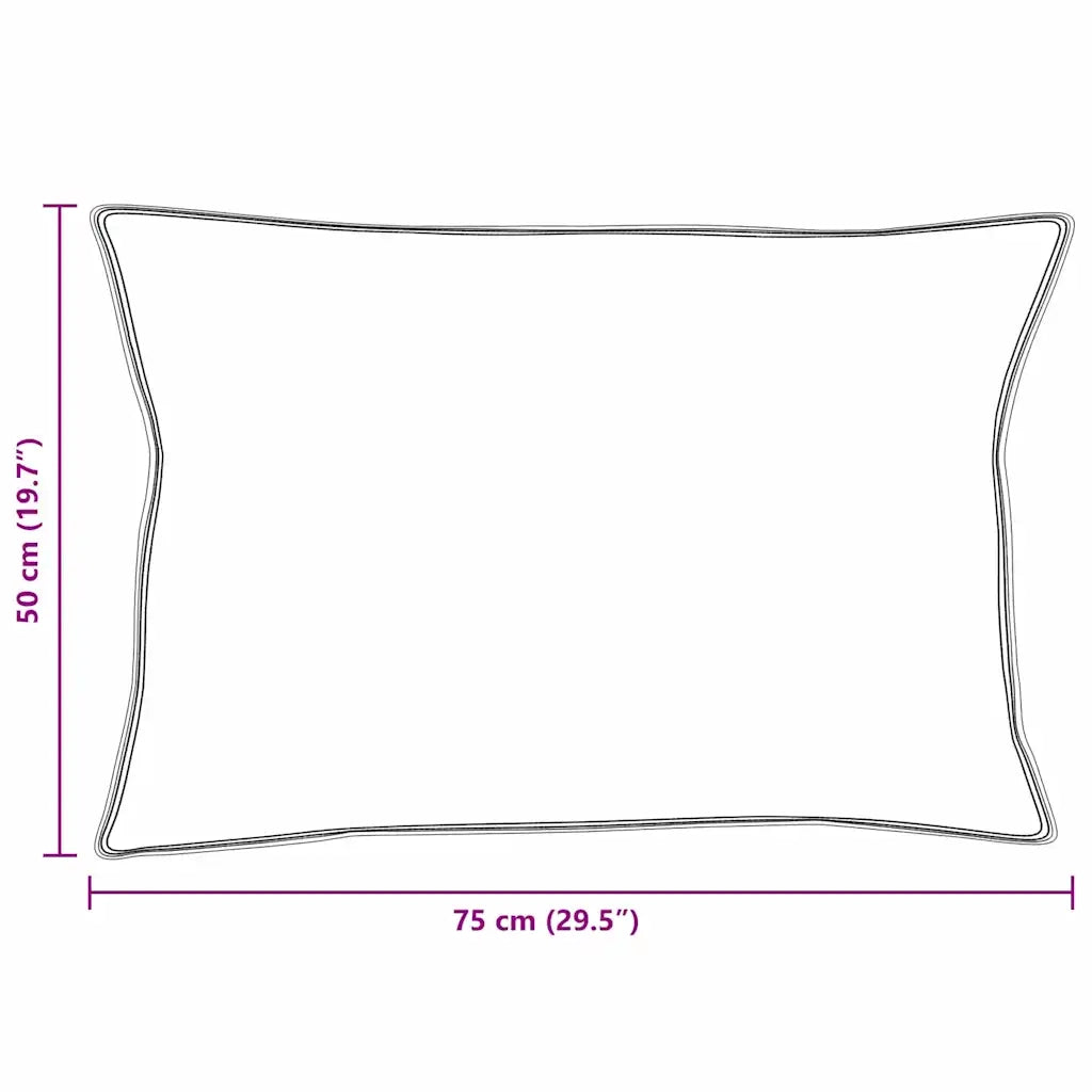 Cuscino con cuscino Bianco 50 x 75 cm Cotone CFW7947268