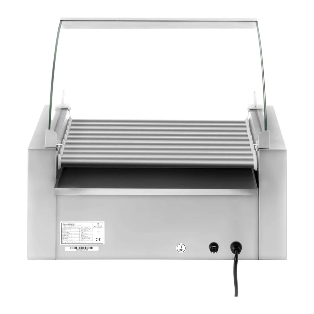 Griglia per salsicce con 9 rulli cassetto scaldavivande 2200 watt acciaio inox 14_0001921