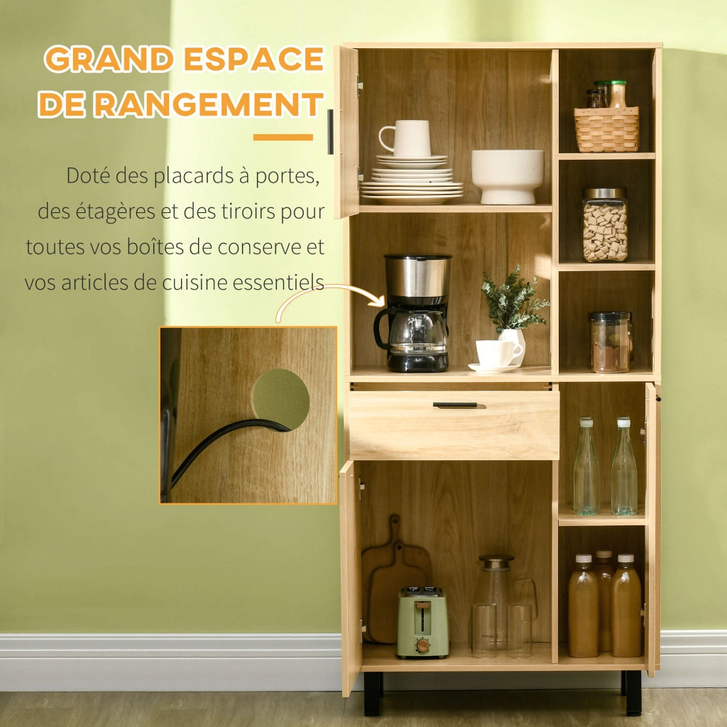Mobile cucina contenitore ¨C Xylo ¨C 4 vani 3 ante 1 cassetto passacavi 166cm