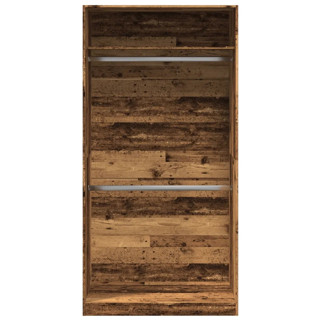 Armadio Legno Antico 100x50x200 cm in Legno Multistrato 3307808