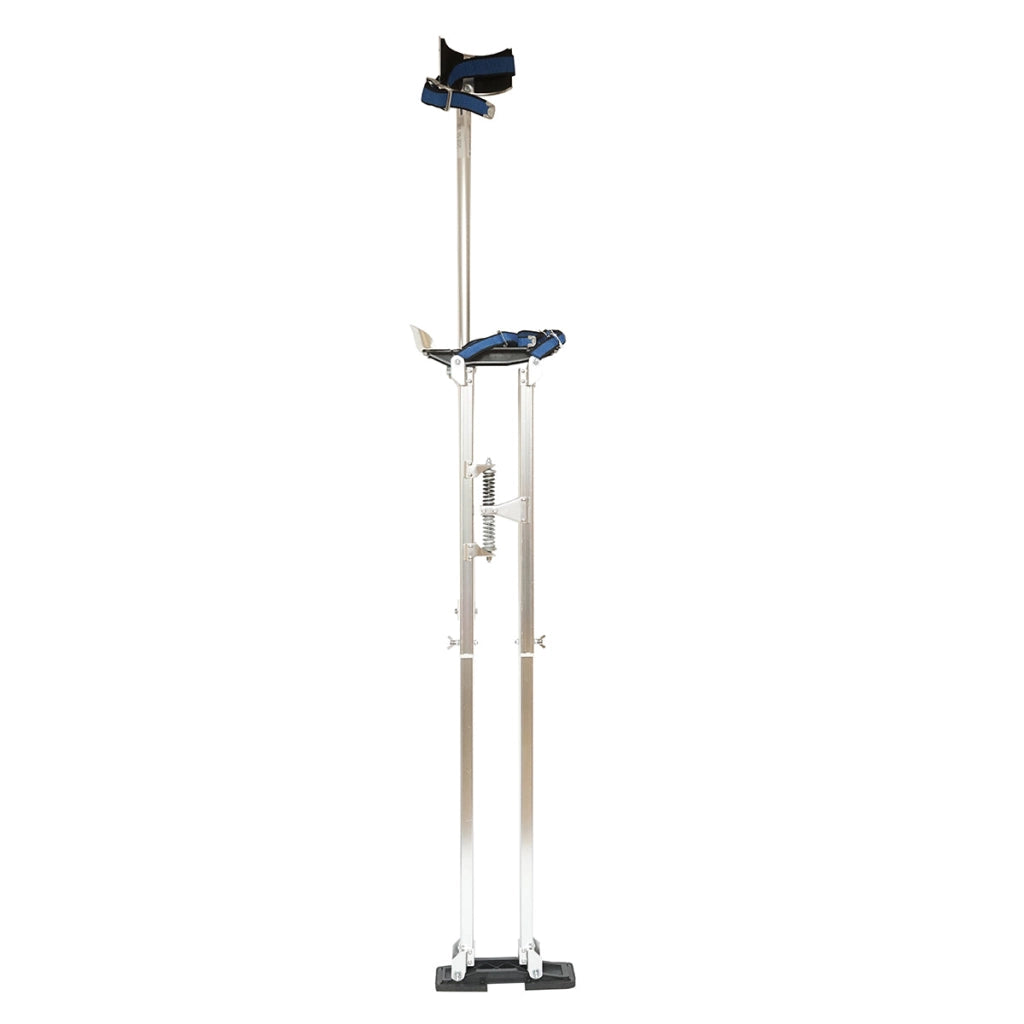 Stampelle professionali da pittore in alluminio, regolabili da 123 a 163 cm.