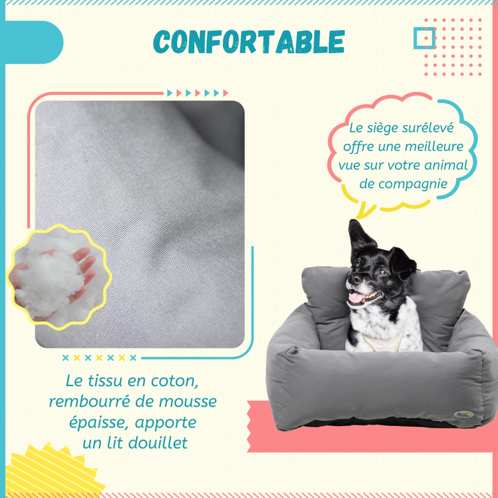 Cuscino Trasporto per Animali Domestici ¨C zephmum ¨C 50x54x33 cm Grigio