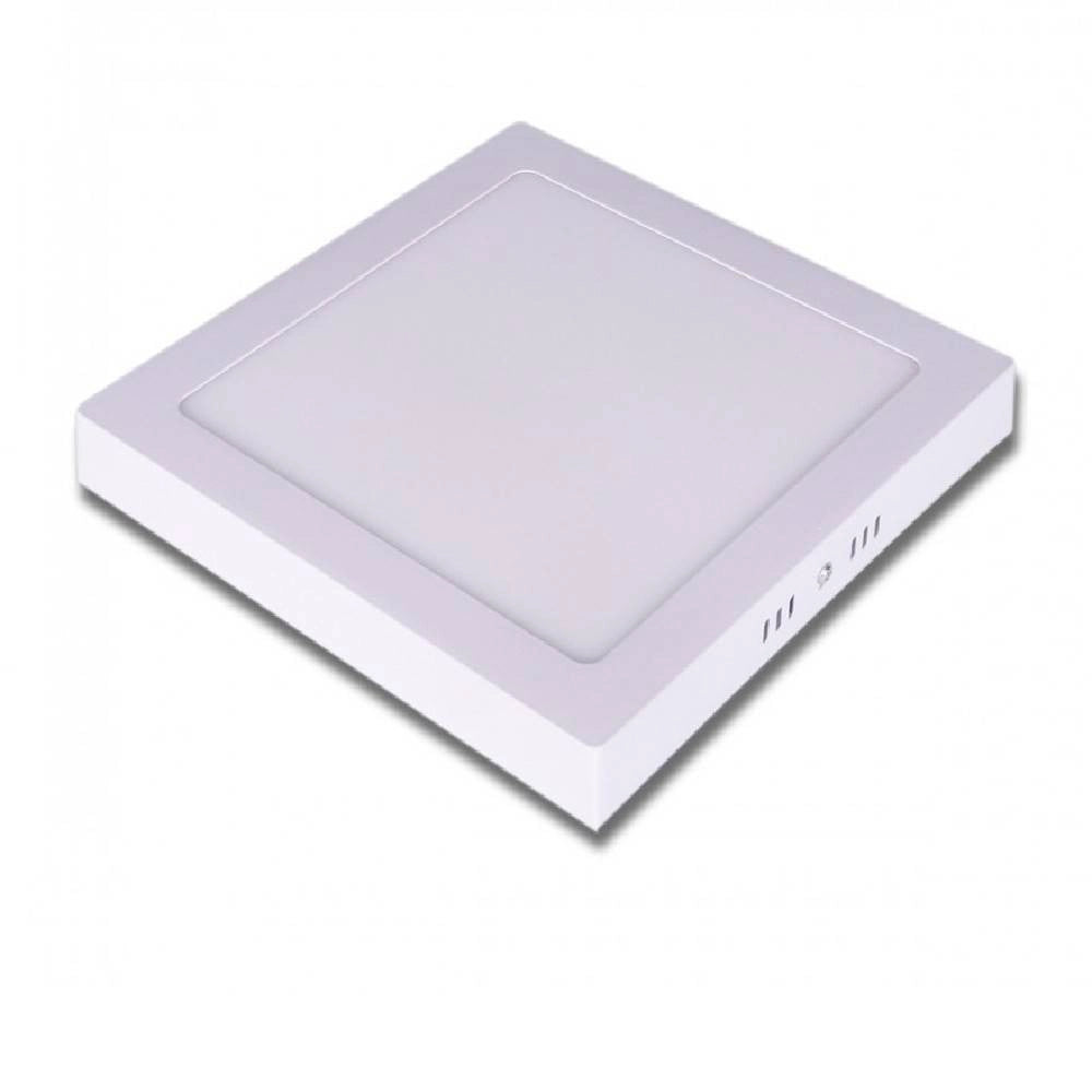 Trade Shop - Pannello Plafoniera Led 18 W Quadrato Luce Bianco Caldo Freddo Naturale P2 - -bianco Caldo      -