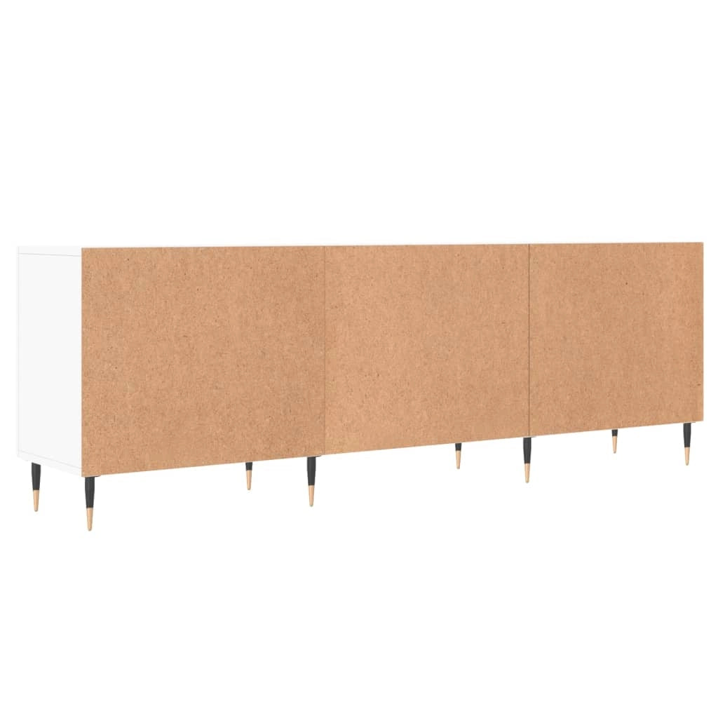 Mobile TV multimediale scaffale TV credenza mobile TV sala da pranzo soggiorno camera da letto 150 x 30 x 50 cm legno ingegnerizzato bianco 02_0025990