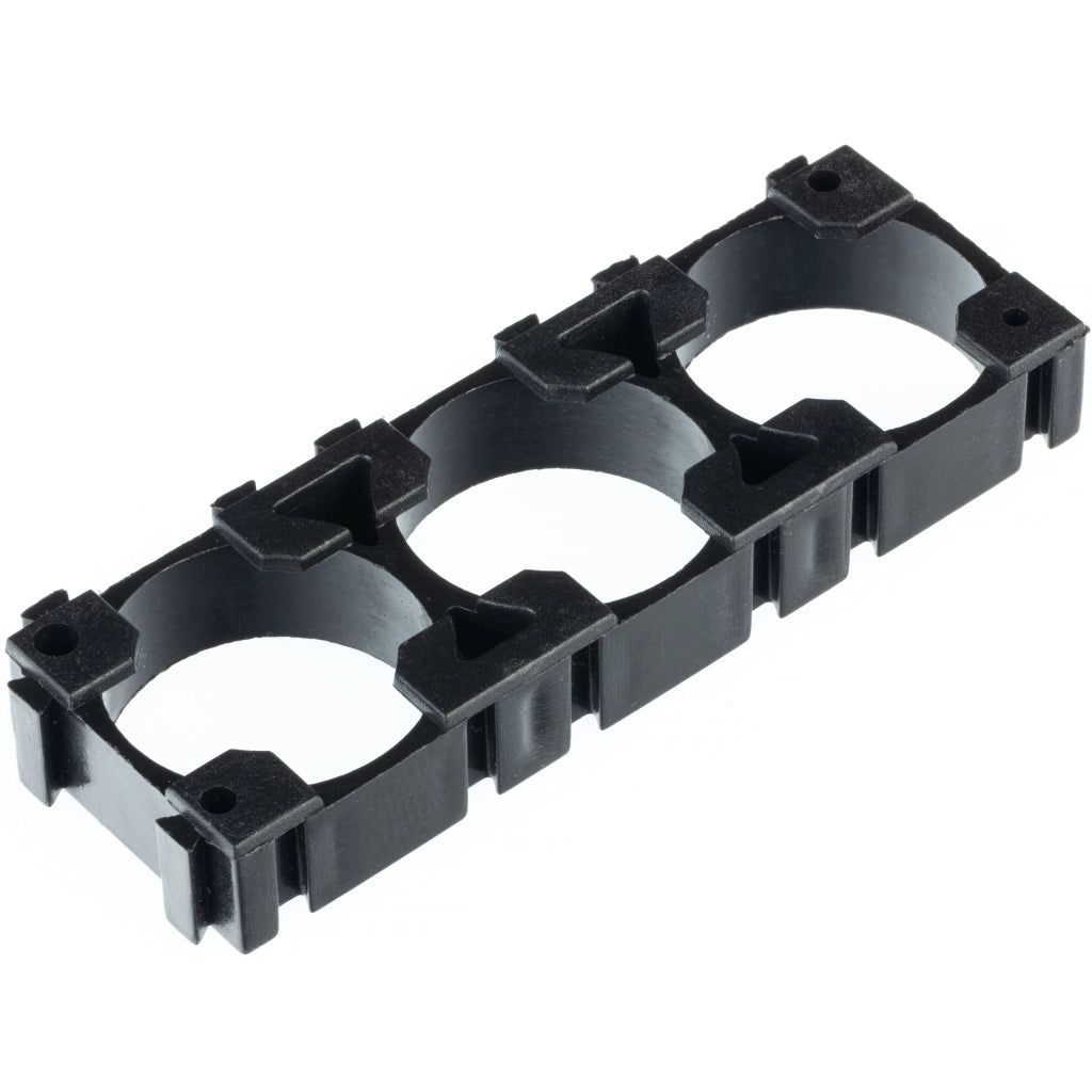 Custodia per Batterie 1x3 per 3 Celle 18650 – Plastica di Alta Qualità | Organizzazione Efficiente