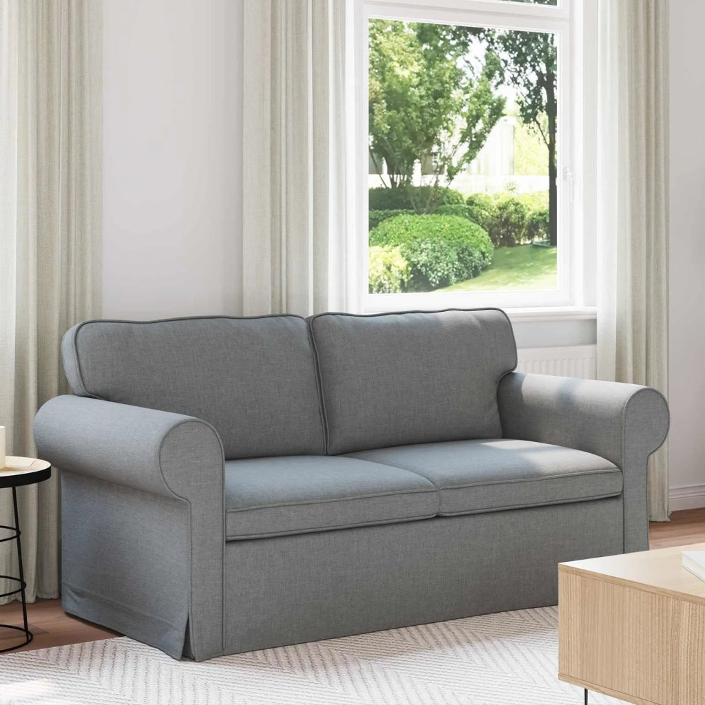 Divano Grigio chiaro 175 x 82 x 80 cm Tessuto 42024306