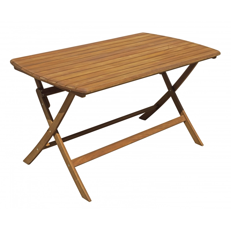 Tavolo Castiglione In Acacia Pieghevole 140X80 Moia