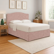 Eccles, Letto Singolo Sfoderabile Made in Italy, Rosa