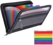 Documentenmap espandibile con chiusura a raccordo 13 contenitori A5 documenti con contenitori per il denaro organizzatore di cassa con contenitori per il denaro per assegni conti coupon (20,5*12cm)
