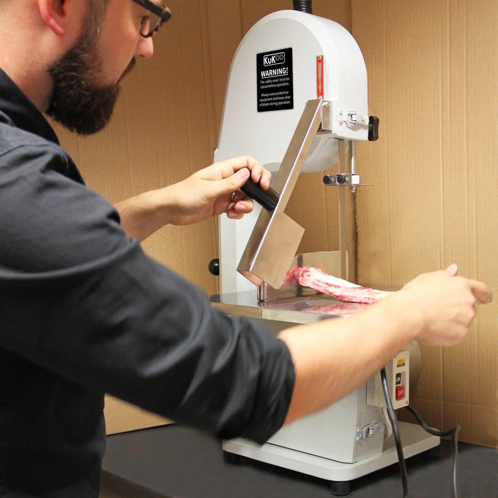 850W Tritacarne Commerciale Acciaio Inox Potente Macina Trita Carne 170kg/h