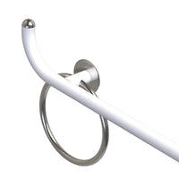 Maniglia di sicurezza disabili cm60 sinistra giotto inox bianco opaco