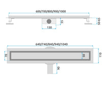 Scarico Lineare Rea Neox Pro Gold 100