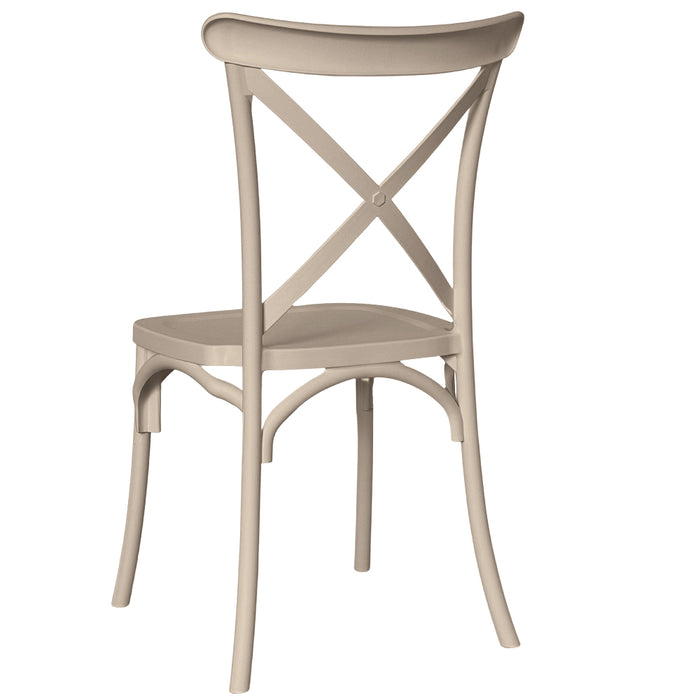 Sedia Sprint in plastica polipropilene beige monoblocco impilabile