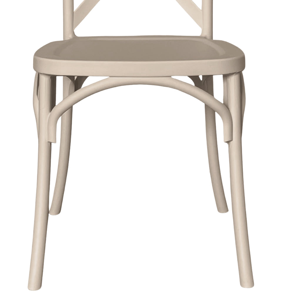 Sedia Sprint in plastica polipropilene beige monoblocco impilabile