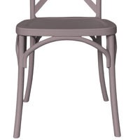 Sedia Sprint in plastica polipropilene grigio tortora monoblocco impilabile