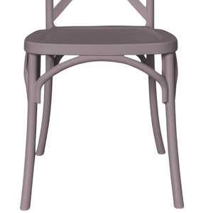 Sedia Sprint in plastica polipropilene grigio tortora monoblocco impilabile