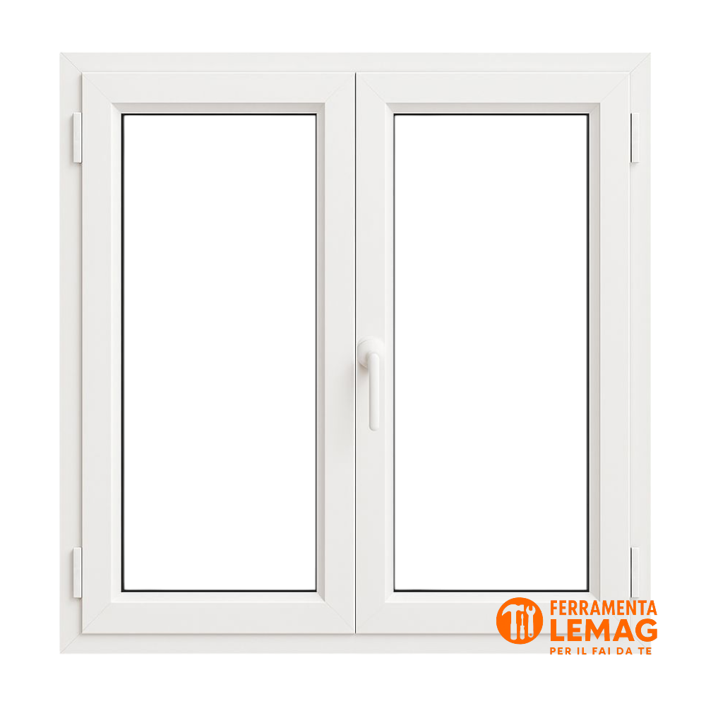 Finestra alluminio taglio termico H120xL130 isolamento energetico - Lemag srl