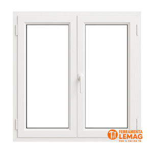 Finestra alluminio taglio termico H120xL130 isolamento energetico - Lemag srl