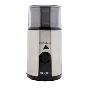 SOGO Macinino Caffè e Spezie 160W con Contenitori in Acciaio Inossidabile