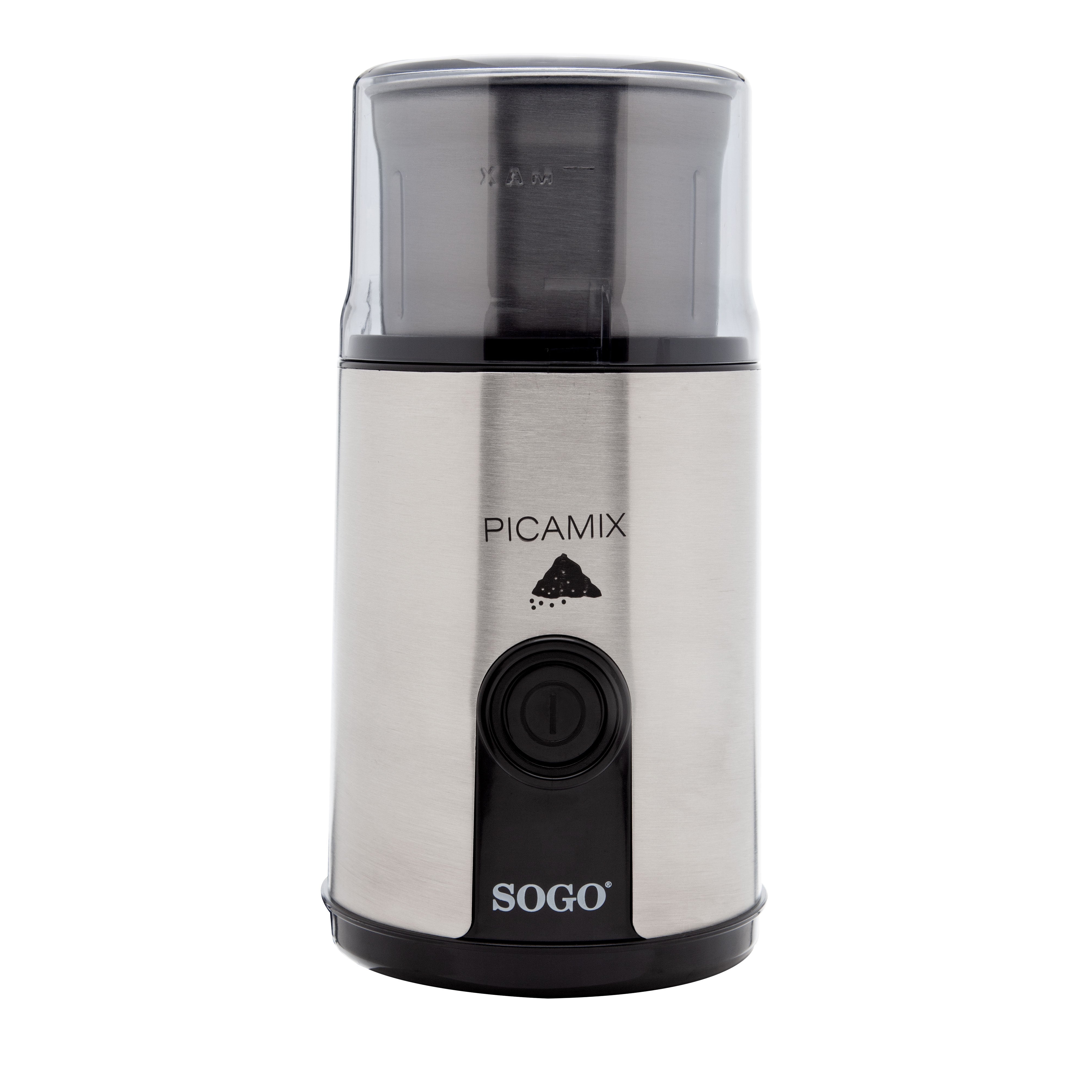 SOGO Macinino Caffè e Spezie 160W con Contenitori in Acciaio Inossidabile