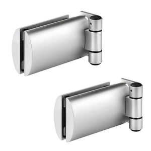 Cerniere per porte in vetro Meroni colore argento opaco 2pz