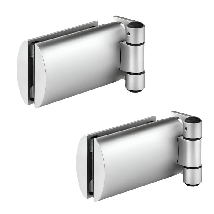 Cerniere per porte in vetro Meroni colore argento opaco 2pz